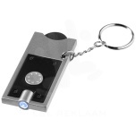 Allegro LED keychain light with coin holder