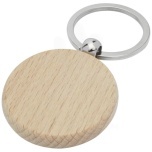 Giovanni beech wood round keychain