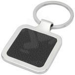 Piero laserable PU leather squared keychain