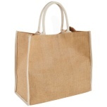 Harry coloured edge jute tote bag 25L