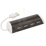 Power 4-port USB hub and smartphone stand