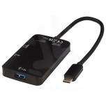 ADAPT alumiininen Type-C-multimedia-adapteri (USB-A/Type-C/HDMI)