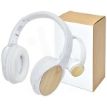 Athos bamboo Bluetooth® headphones with microphone