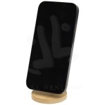 Alcor recycled plastic foldeable magnetic phone stand with bamboo details