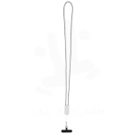 Anser recycled plastic smartphone lanyard with 27W 5-in-1 built-in cable