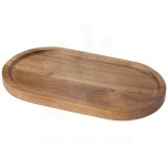 Edge acacia wood serving tray