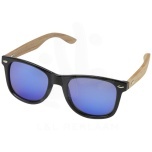 Hiru rPET/wood mirrored polarized sunglasses in gift box