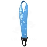 Leif sublimation RPET mini lanyard with carabiner