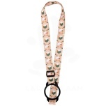 Lior RPET sublimation lanyard with silicone bracelet