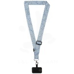 Lyra sublimation adjustable lanyard with phone holder