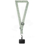 Lyra RPET sublimation adjustable lanyard with phone holder