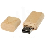 Wooden USB 2.0 with keyring