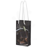 Handmade integra paper bag with plastic handles - small