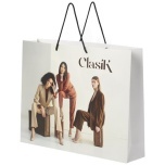 Handmade integra paper bag with plastic handles - XX large