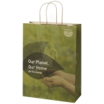 Agricultural waste 150 g/m2 paper bag with twisted handles - XX large