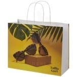Kraft paper bag with twisted handles - large