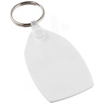 Tait rectangular-shaped recycled keychain