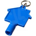 Maximilian house-shaped utility key with keychain