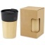 Pereira 320 ml porcelain mug with bamboo outer wall