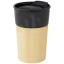 Pereira 320 ml porcelain mug with bamboo outer wall