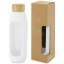 Tidan 600 ml borosilicate glass bottle with silicone grip