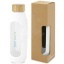 Tidan 600 ml borosilicate glass bottle with silicone grip