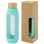 Tidan 600 ml borosilicate glass bottle with silicone grip