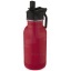 Lina 400 ml stainless steel sport bottle with straw and loop