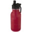 Lina 400 ml stainless steel sport bottle with straw and loop