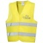 Watch-out XL safety vest in pouch for professional use