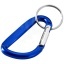 Timor recycled aluminium carabiner keychain