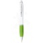Nash ballpoint pen white barrel and coloured grip