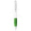 Nash ballpoint pen white barrel and coloured grip