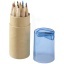 Hef 12-piece coloured pencil set with sharpener