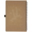 Cobble A5 wire-o recycled cardboard notebook with stone paper