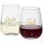 Barola wine glass writing set