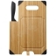 Avery bamboo cutting board with knife