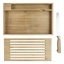 Pao bamboo cutting board with knife