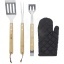 Gril 3-piece BBQ tools set and glove