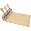 Mancheg bamboo magnetic cheese board and tools