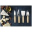 Cheds 4-piece bamboo cheese set