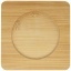 Manti 2-piece 350 ml double-wall glass cup with bamboo coaster