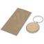 Moreno beech wood round keychain