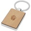 Mauro beech wood rectangular keychain