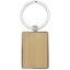 Neta bamboo rectangular keychain