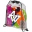 Lancaster transparent drawstring backpack