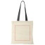 Nevada 100 g/m² cotton tote bag coloured handles