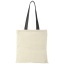 Nevada 100 g/m² cotton tote bag coloured handles 7L