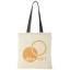 Nevada 100 g/m² cotton tote bag coloured handles 7L