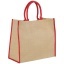 Harry coloured edge jute tote bag